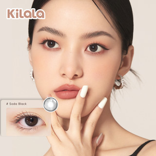 Kilala Kính Áp Tròng lens mắt lens 6 tháng lens áp tròng nâu lens 14 2mm bự mắt Soda Black contact lens