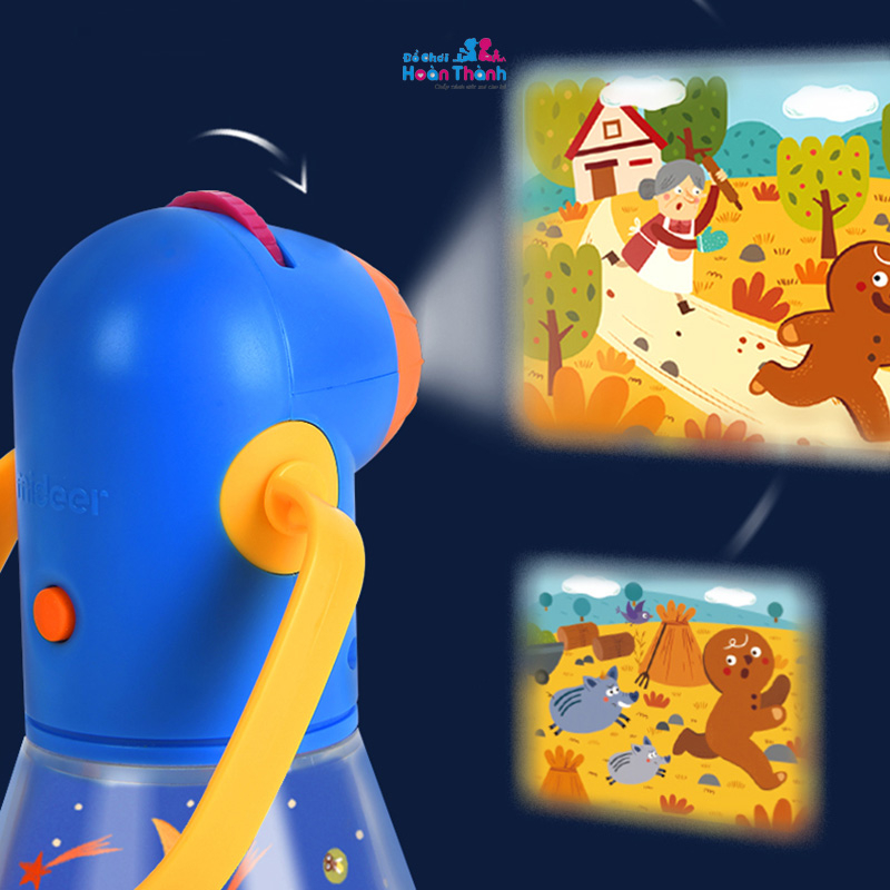 Máy chiếu kể chuyện cho bé, chiếu hình, chuyện cổ tích kết hợp đèn ngủ tự động tắt