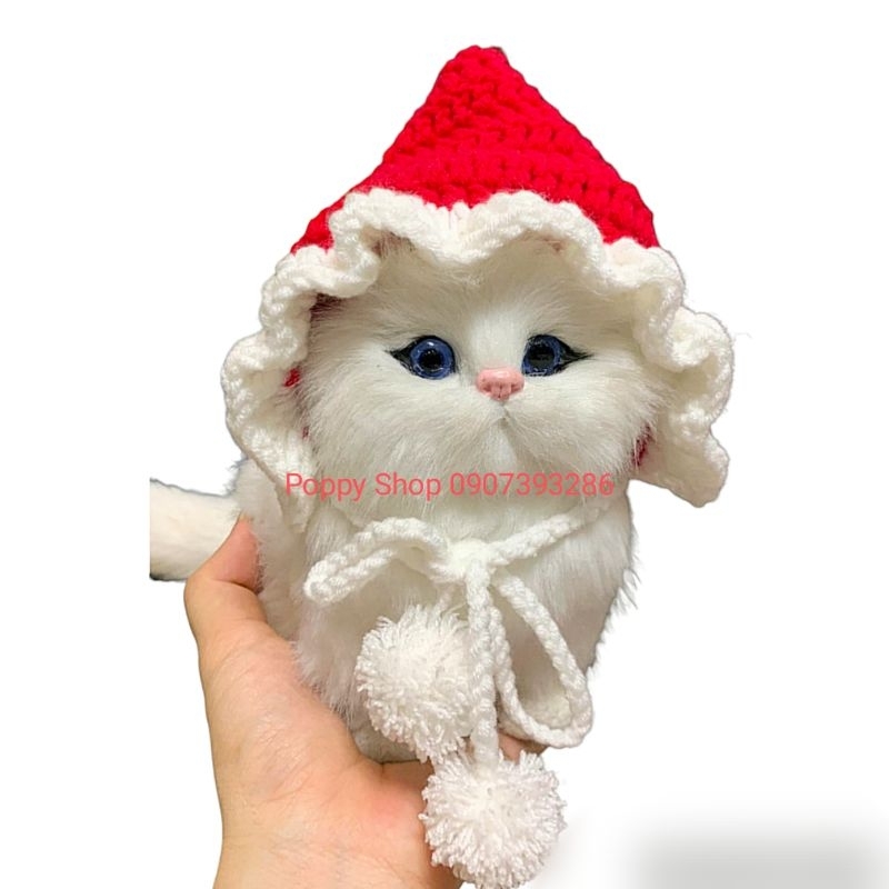 Mũ Nón Len Trùm Đầu Giáng Sinh Noel Cho Chủ Và Pet Thú Cưng Chó Mèo Ship Hỏa Tốc