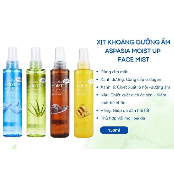 Xịt Khoáng Aspasia Moist Up