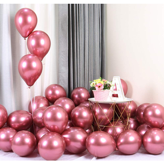 Combo 50 quả bóng bay siêu nhũ trang trí sinh nhật, thôi nôi, trang trí phòng cưới, tân hôn