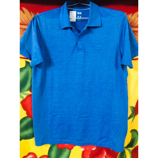 Áo polo nam thể thao xanh Uniqlo cho người trên 65kg