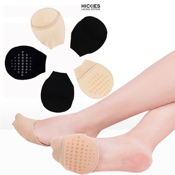 1Cặp đệm lót nửa bàn chân cho giày cao gót nữ - giúp giảm đau, thấm hút mồ hôi, freesize, - hickies lacing system