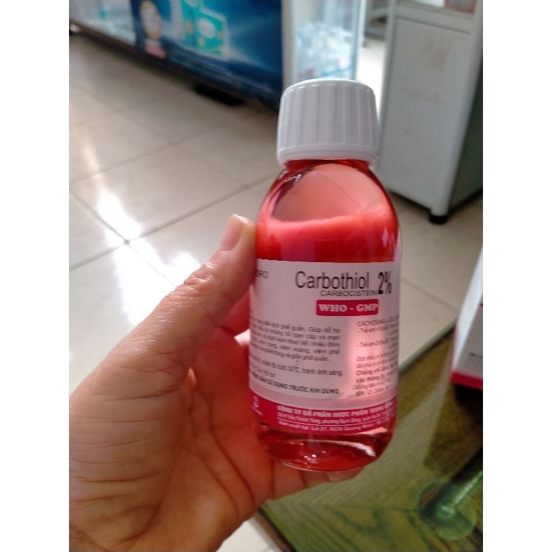 Siro Carbothiol 2% long đờm,tan đờm chai 125ml