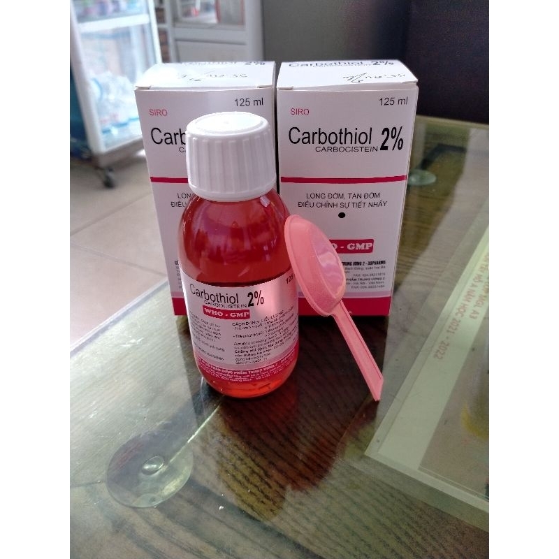 Siro Carbothiol 2% long đờm,tan đờm chai 125ml