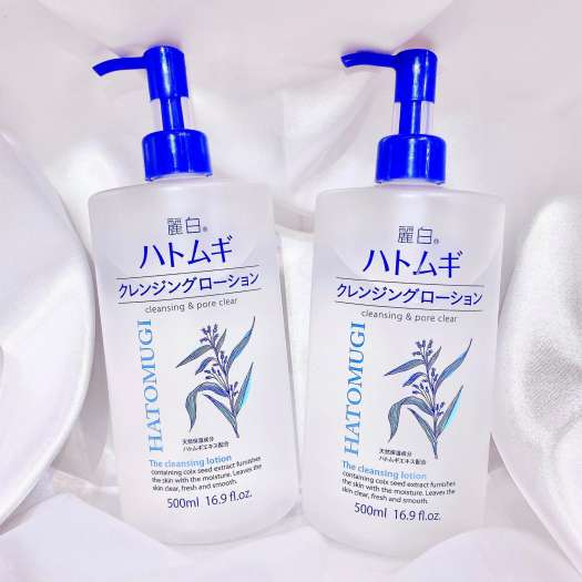 Dầu tẩy trang, nước tẩy trang ý dĩ Hatomugi Nhật Bản 500ml
