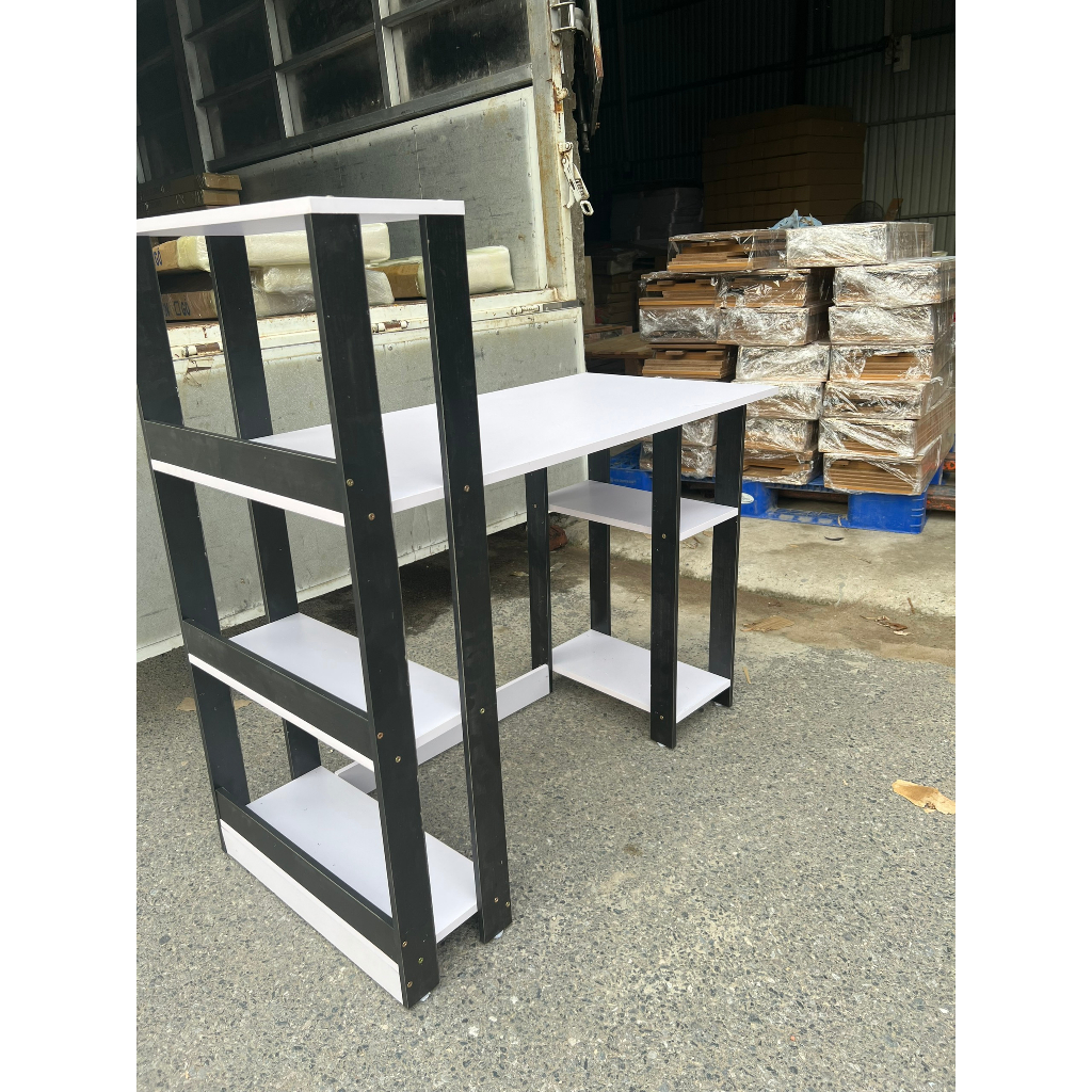 Bàn Văn Phòng Làm Việc Có Kệ Để Đồ KT 70X100X50 DQ HOME STORE - DQ131