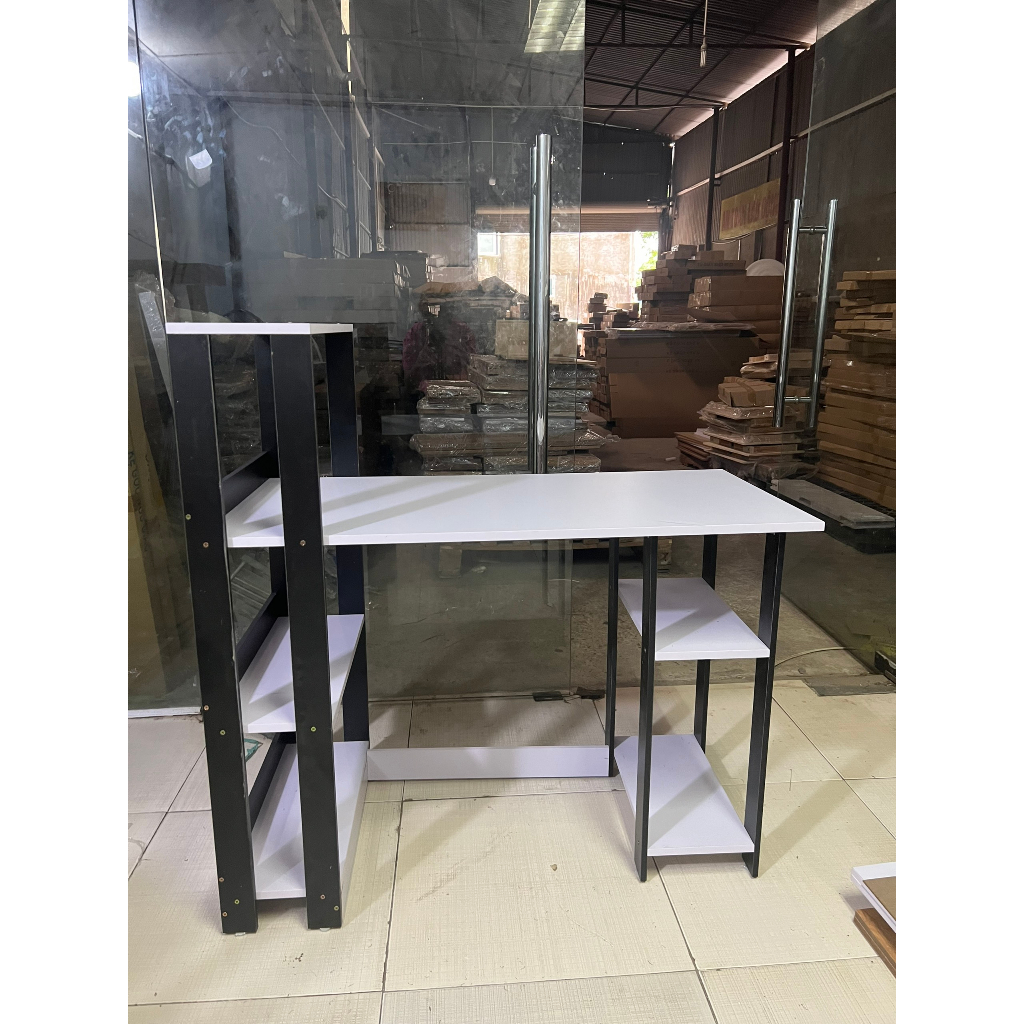 Bàn Văn Phòng Làm Việc Có Kệ Để Đồ KT 70X100X50 DQ HOME STORE - DQ131