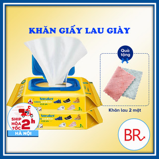 Sỉ 2 Gói Khăn lau vệ sinh giày siêu sạch không chứa hóa chất làm hại vải da 00036