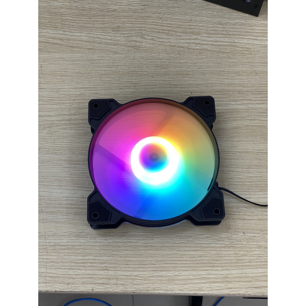 Fan led RGB cắm trực tiếp nguồn led nhiều màu kèm ốc vít