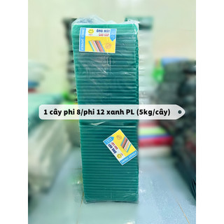  1 CÂY 5KG ỐNG HÚT PHI 6-8-12 XANH PHÚC LONG 