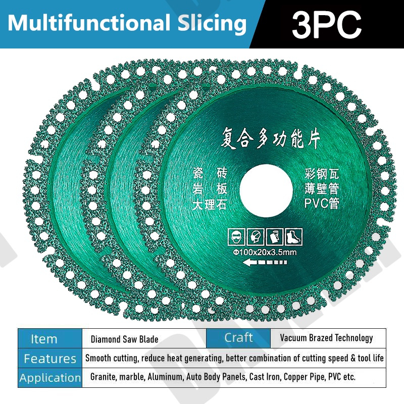 Lưỡi Cưa 6 Trong 1 100mm Siêu Mỏng Dùng Cắt Gạch Men / Gỗ / Đá Hoa Cương