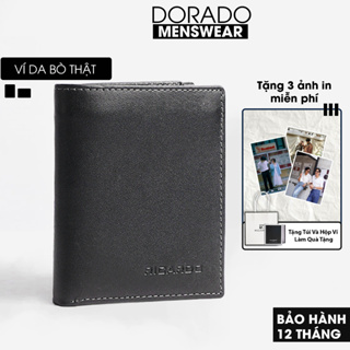 Ảnh chụp Ví nam da bò cao cấp có túi và hộp Dorado Brand cao cấp, Bóp nam da bò đựng được giấy tờ xe cũ làm quà tặng - V102 tại Hà Nội