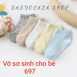 Set 5 đôi tất sơ sinh lưới mềm mịn cho bé