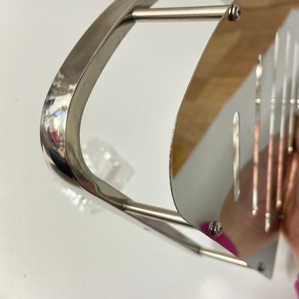 Kệ góc 1 tầng bản nhỏ cho nhà tắm inox sus 304 sáng bóng