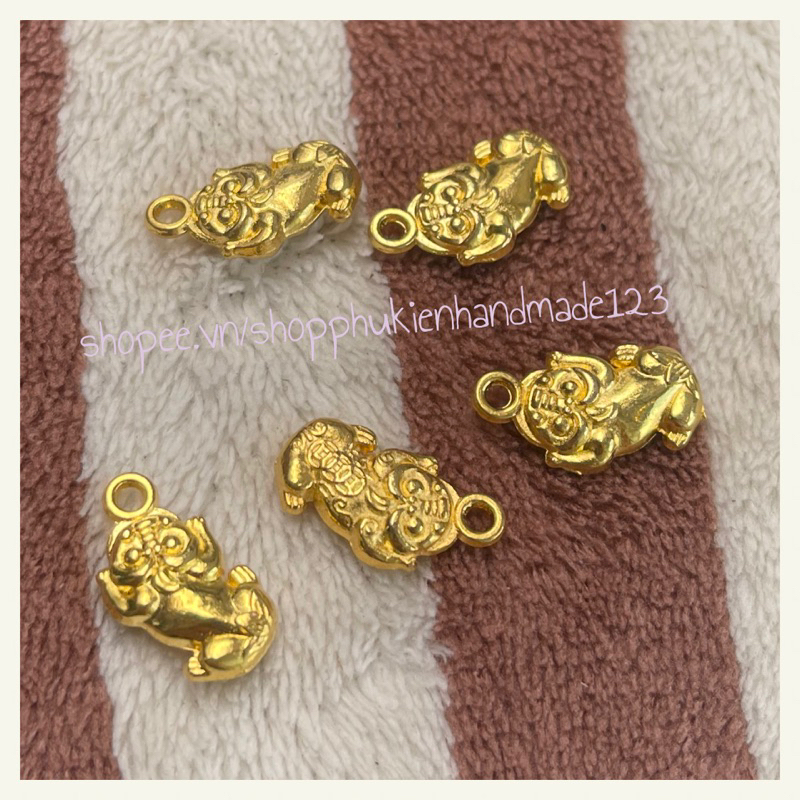 5 mặt tì hưu xi vàng trang trí phụ kiện handmade