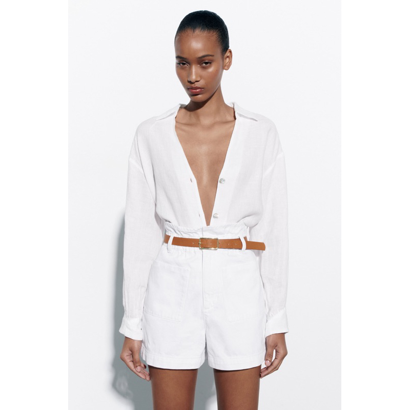 Quần short kèm đai Zara Authentic (2 màu)