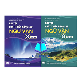 Sách - combo bài tập phát triển năng lực ngữ văn 8 - tập 1 + 2