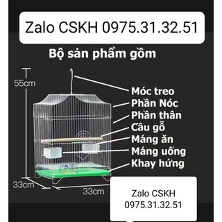Lồng nuôi chim cảnh inox