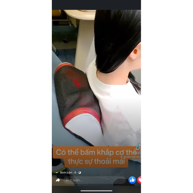 Gối massage cổ vai gáy, máy massage toàn thân