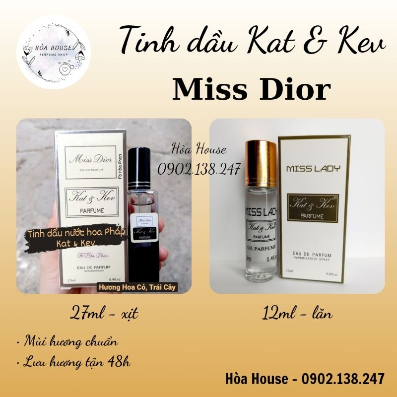 Tinh dầu Kat & Kev - Miss Di.or (Miss Lady)