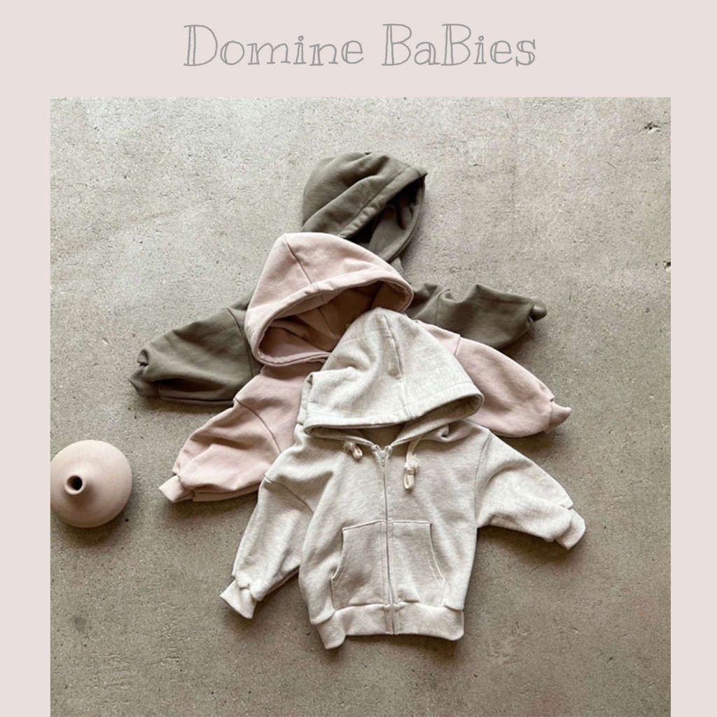 Áo khoác nỉ Hoodie có mũ cho em Bé trai , bé gái dày dặn tông màu trơn dễ thương