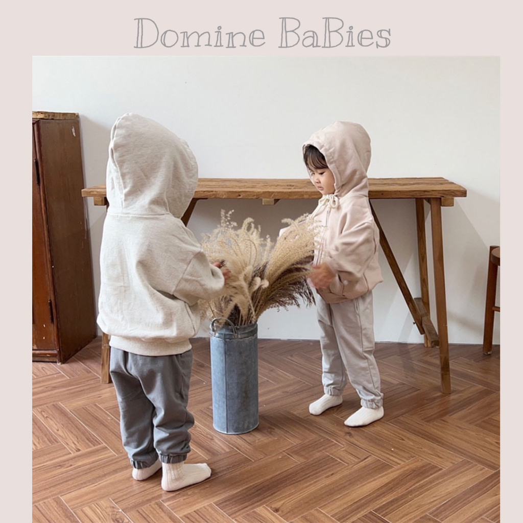 Áo khoác nỉ Hoodie có mũ cho em Bé trai , bé gái dày dặn tông màu trơn dễ thương