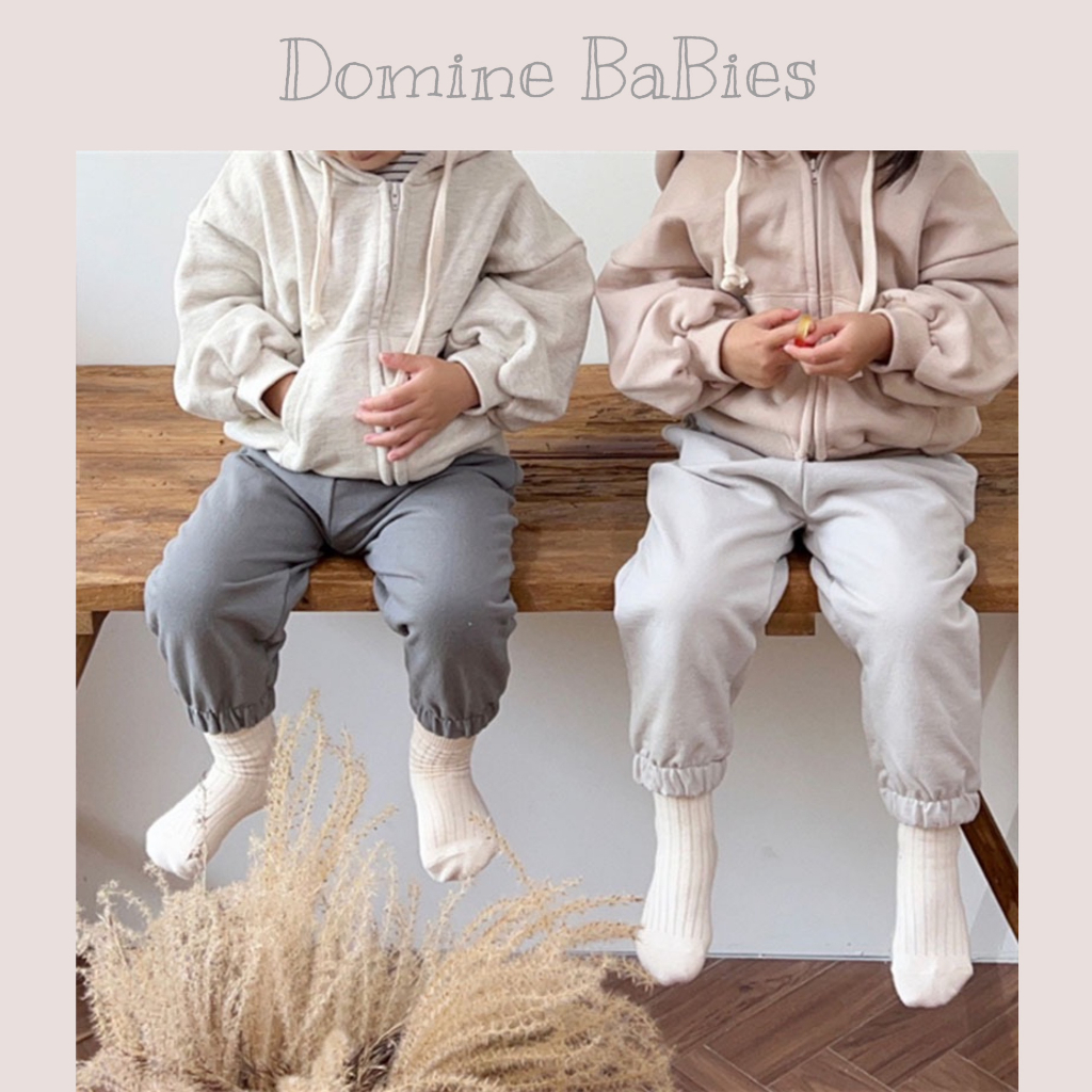 Áo khoác nỉ Hoodie có mũ cho em Bé trai , bé gái dày dặn tông màu trơn dễ thương