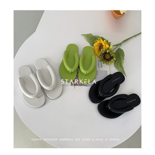Sandal đế bệt xỏ ngón quai phồng starkela