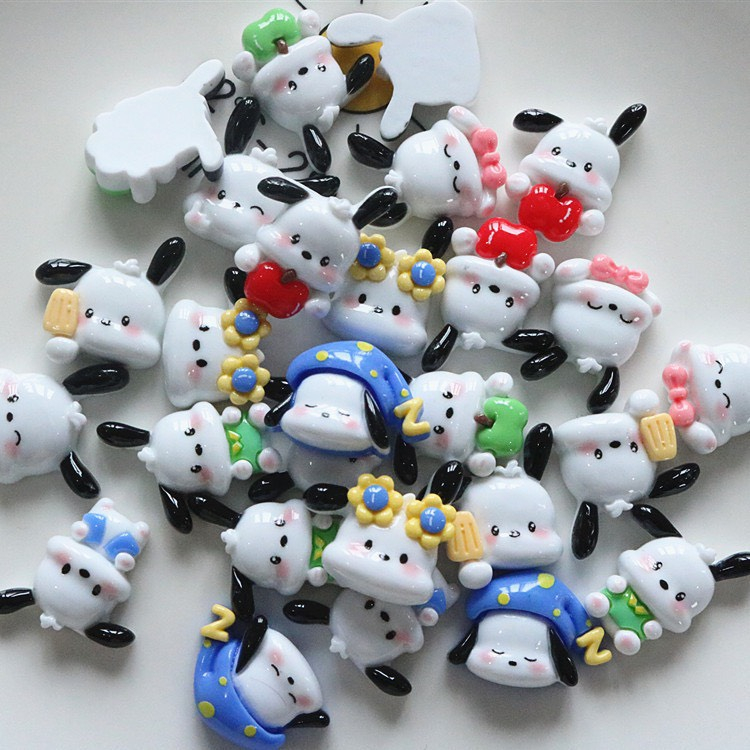 Charm  slime/ Dụng Cụ Charm Trang Trí  Chú Cún Pochacco Đáng Yêu - Giá 1 charm