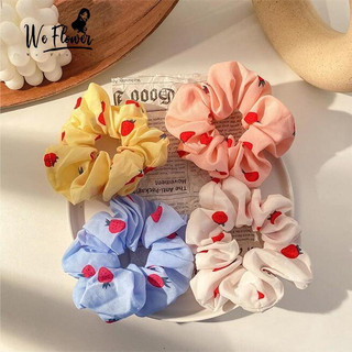 Beautycoco🍊Dây buộc tóc, cột tóc vải scrunchies quả dâu siêu đẹp
