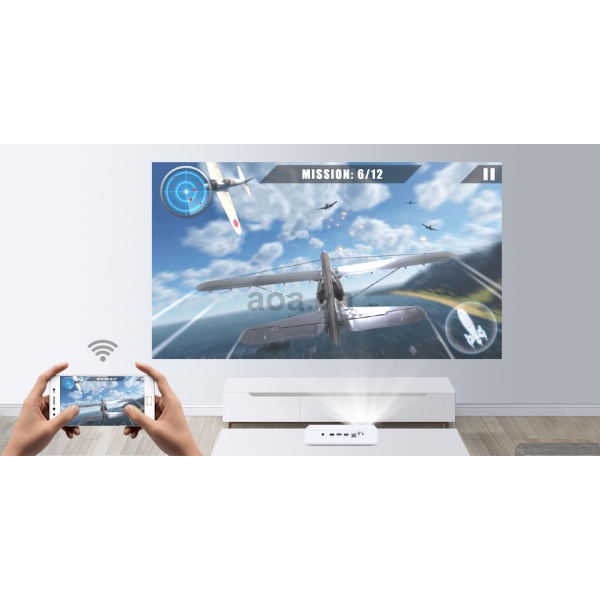 Máy Chiếu Mini Byintek R19 3D Full HD 1080P 4K khả năng trình chiếu lên đến 300 inch bảo hành chính hãng 12 tháng