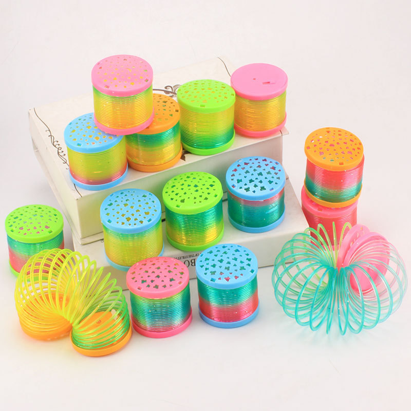 Đồ Chơi Lò Xo Cầu Vồng Ma Thuậ  - Có Đèn Phát Sáng