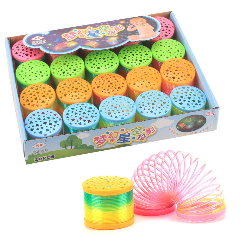 Đồ Chơi Lò Xo Cầu Vồng Ma Thuậ  - Có Đèn Phát Sáng