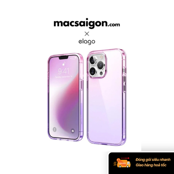 Ốp lưng iPhone 13 Pro Max elago Aurora ES13ARO67-PKPU - Tím/hồng
