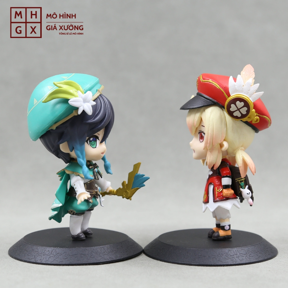 Mô Hình Genshin Impact Klee, Venti  siêu dễ thương - cao 11cm - nặng 190gram - Figure Genshin Impact - No Box