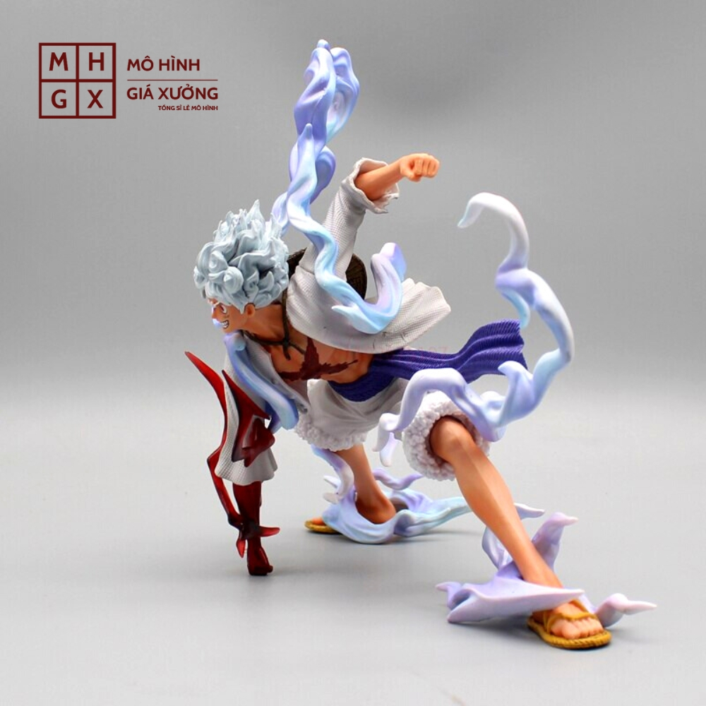 Mô Hình OnePiece Luffy nika gear 5 trạng thái chiến đấu siêu ngầu cao 16cm nặng 320g , Figure OnePiece - có vỏ hộp màu