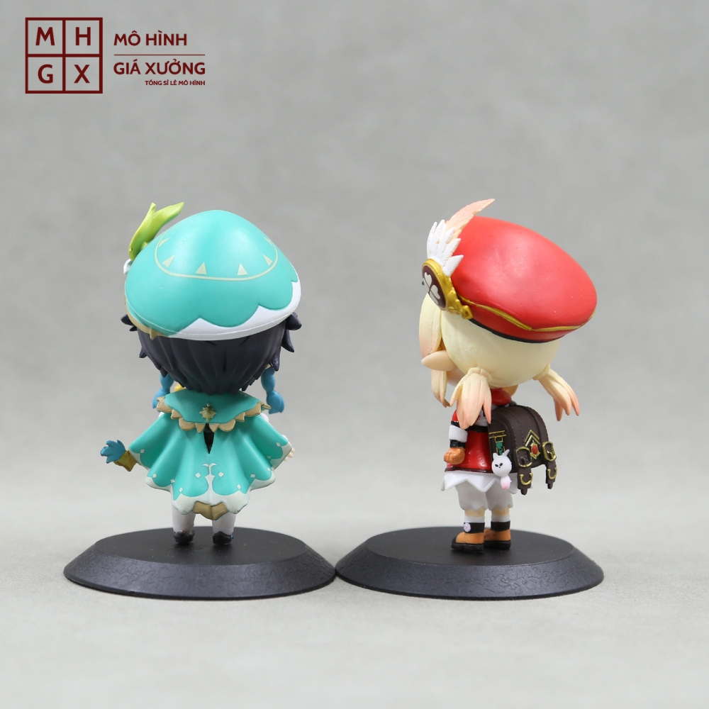 Mô Hình Genshin Impact Klee, Venti  siêu dễ thương - cao 11cm - nặng 190gram - Figure Genshin Impact - No Box