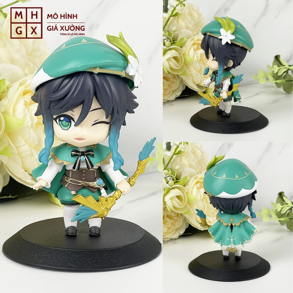 Mô Hình Genshin Impact Klee, Venti  siêu dễ thương - cao 11cm - nặng 190gram - Figure Genshin Impact - No Box