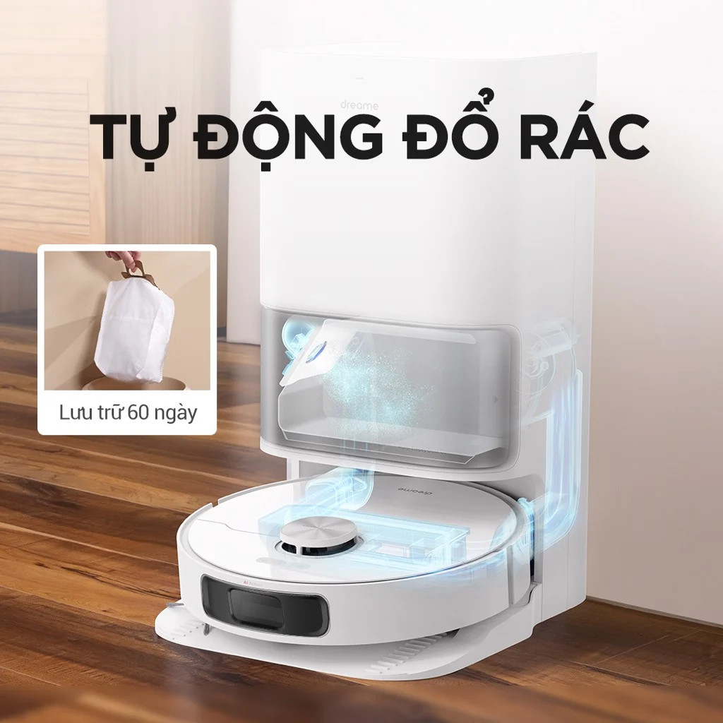 [TẶNG NCKD BEAR] Robot lau sàn hút bụi tự làm sạch Dreame Bot L10 Ultra - Bản quốc tế - BH 12 tháng