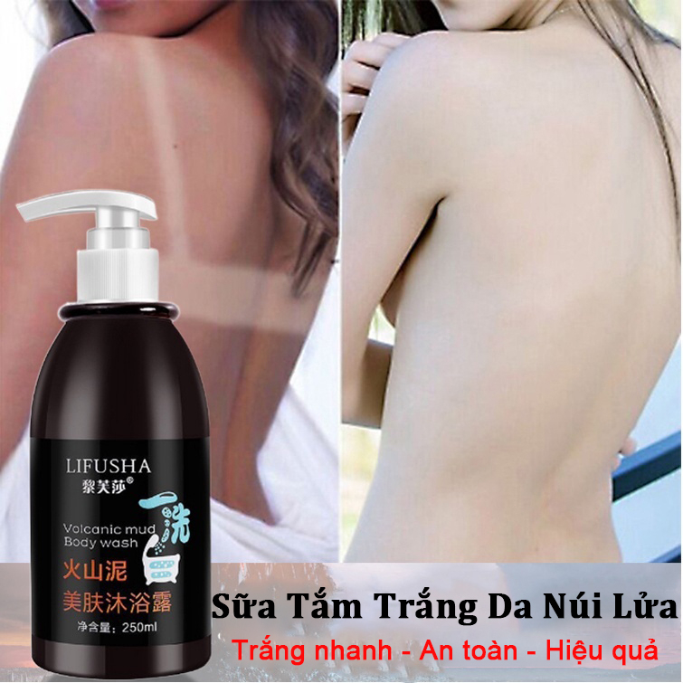 Sữa Tắm Trắng Da 250ml Dưỡng Ẩm Làm Trắng Sáng Đều Màu Da Lưu Hương Lâu Tẩy Tế Bào Chết Mềm Mịn Toàn Thân