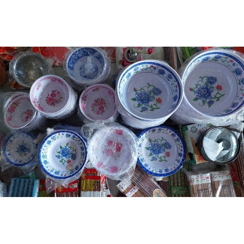 Bộ 10 Tô Nhựa Melamin Tô Peca  Nhiều Kích Cỡ