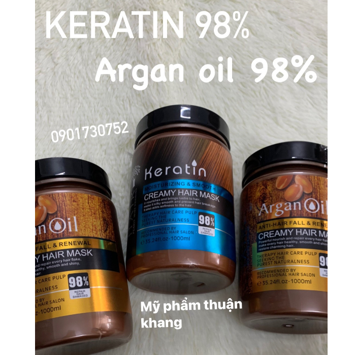 ủ xả hấp karatin 98% hũ to 1000 ml