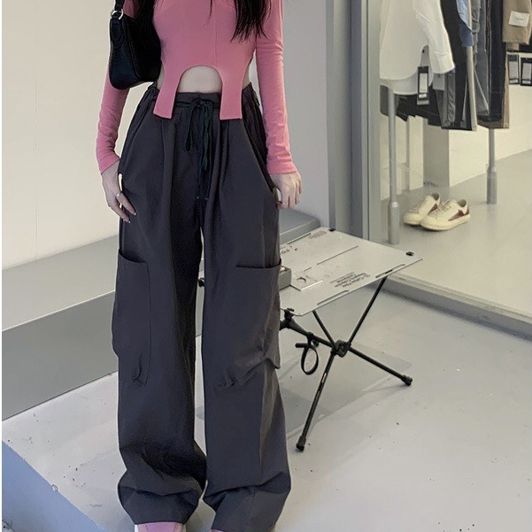 Áo thun croptop dài tay nữ, áo croptop nữ tay dài mềm mại cao cấp thời trang douyin- LOẠI 1