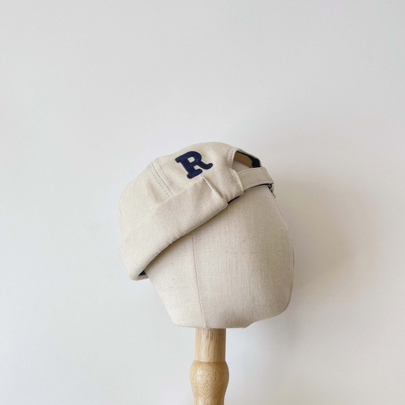 Mũ nón beanie kaki không vành cho bé