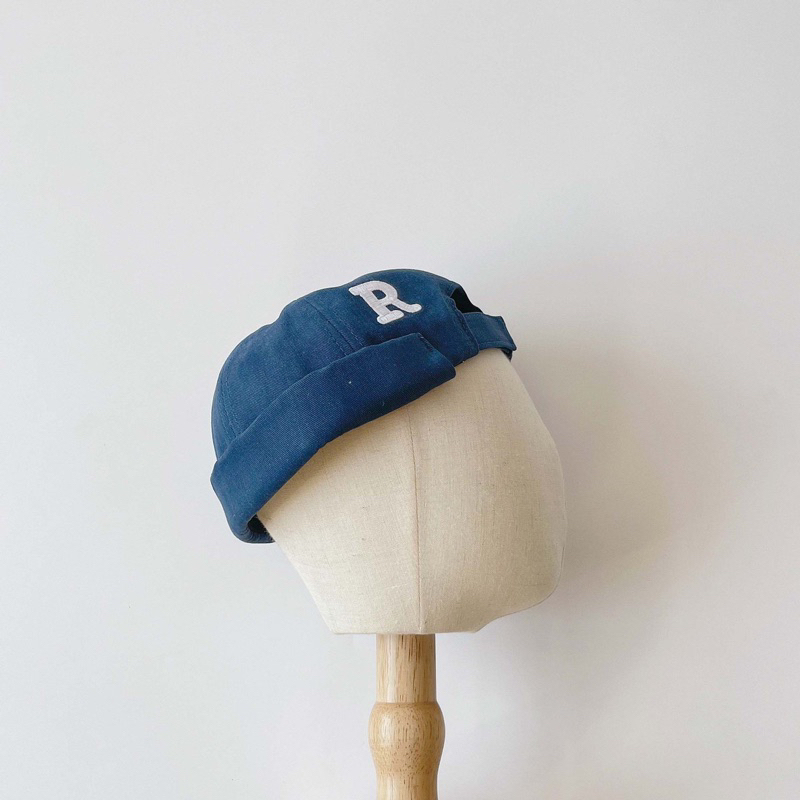 Mũ nón beanie kaki không vành cho bé