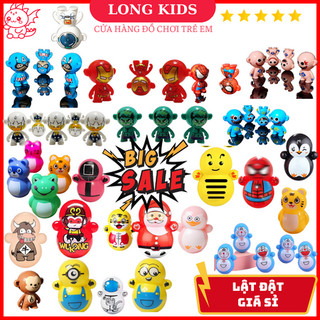 Hơn 30 mẫu lật đật mini hình các nhân vật hoạt hình nổi tiếng - đồ chơi trẻ em - longkids