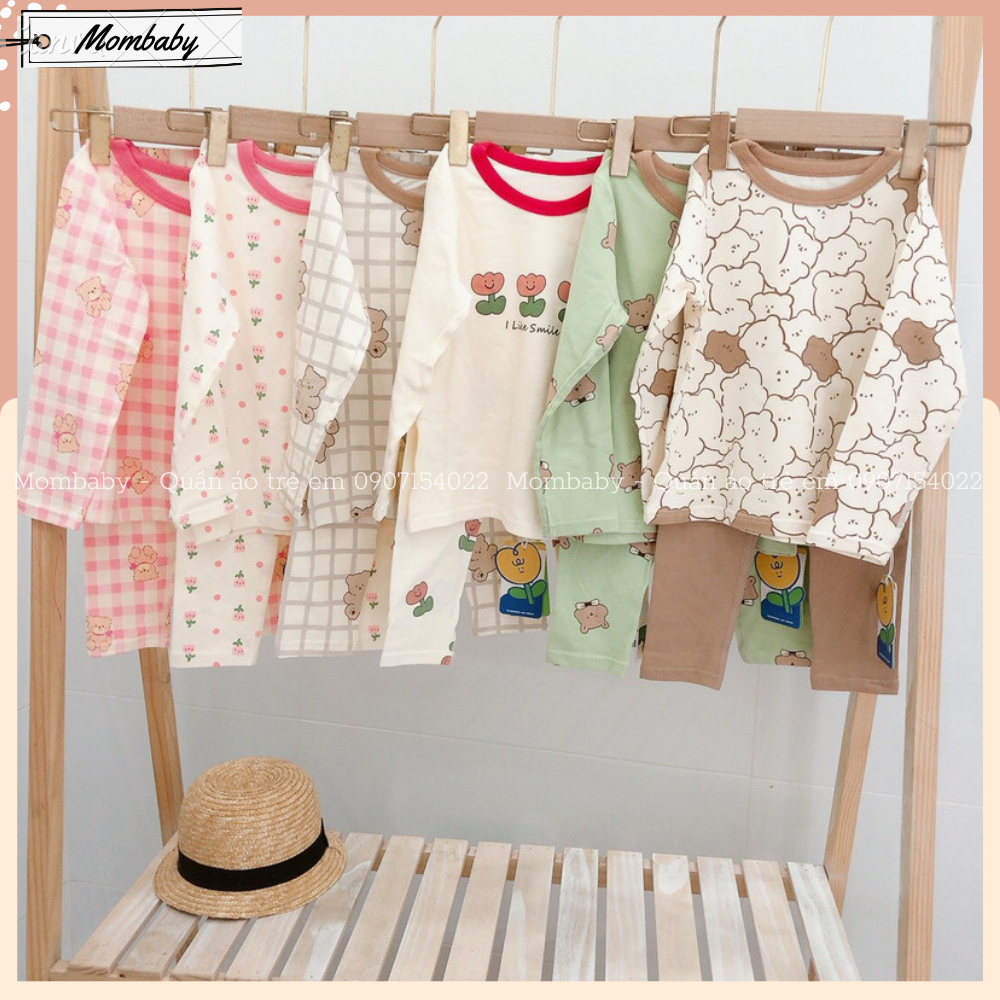 Bộ Dài Tay Hoạ Tiết Phong Cách Hàn Thích Hợp Thu Đông Cho Bé Trai Và Bé Gái