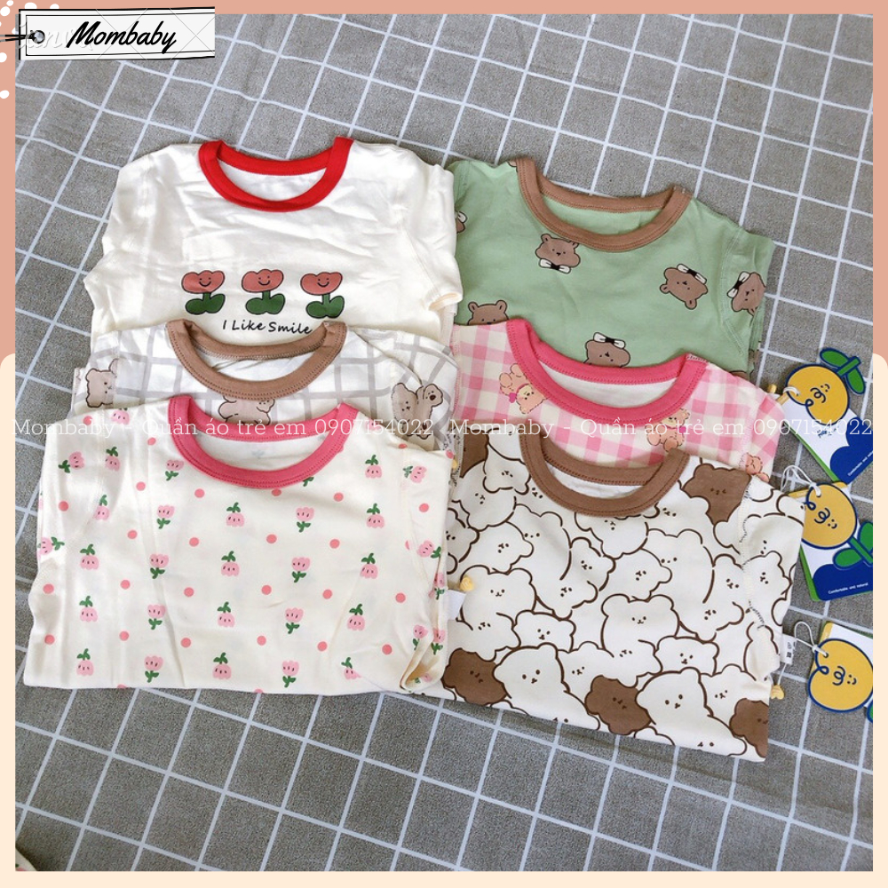 Bộ Dài Tay Hoạ Tiết Phong Cách Hàn Thích Hợp Thu Đông Cho Bé Trai Và Bé Gái