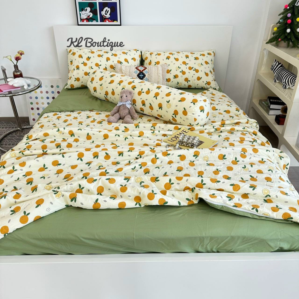 Chăn đũi cotton Hàn Quốc nhập khẩu loại 1- xơ đậu nành mềm mịn thoáng mát kích thước 2mx2m3